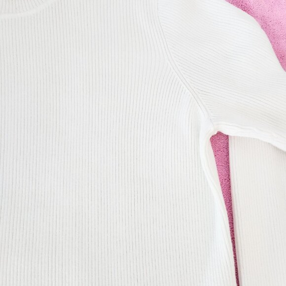 Lauren Ralph Lauren White Ribbed Turtleneck Size XL - Picture 10 of 15